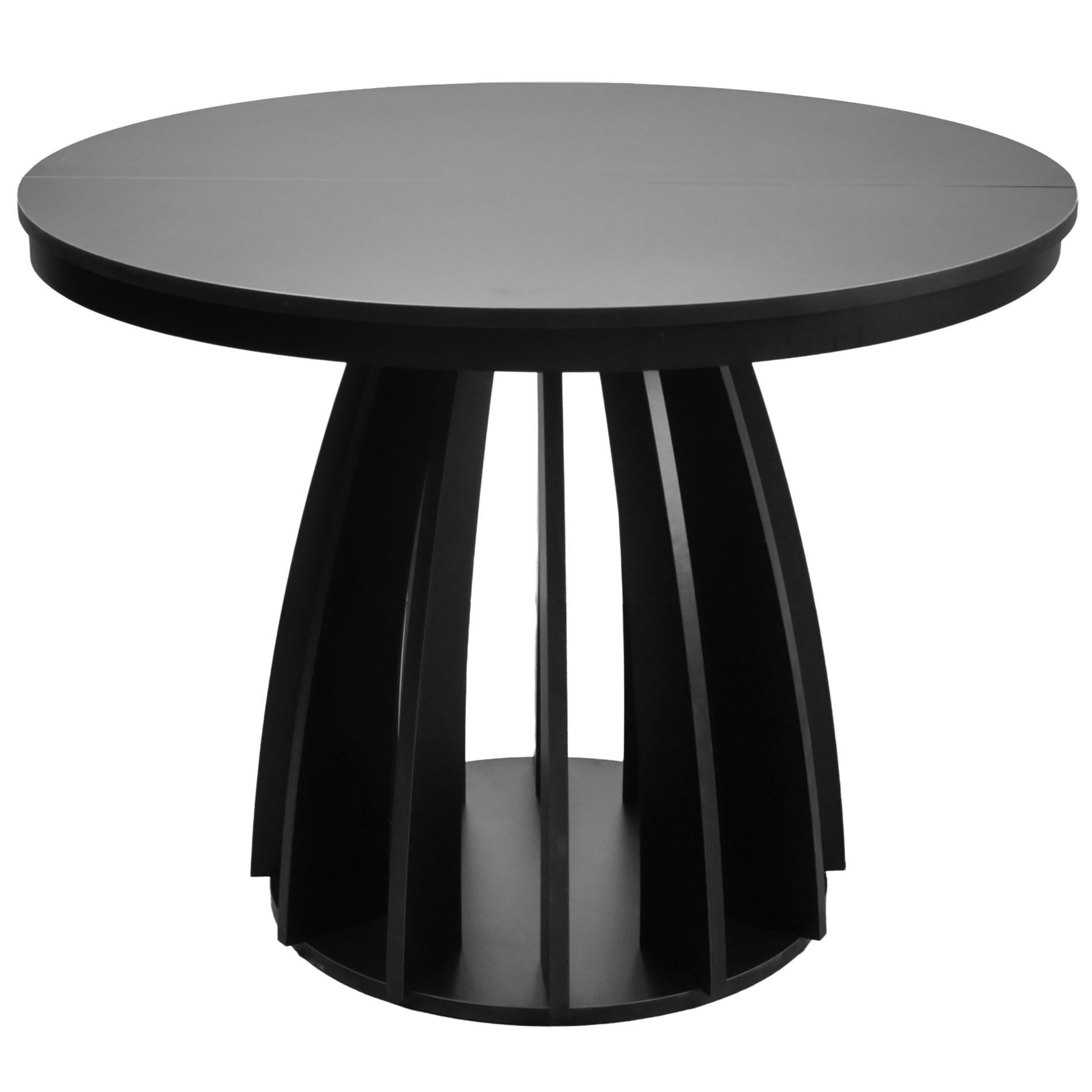 Selsey Esstisch DICIFFY, Ausziehtisch rund mit geschwungenem Gestell, 100 - 140 cm