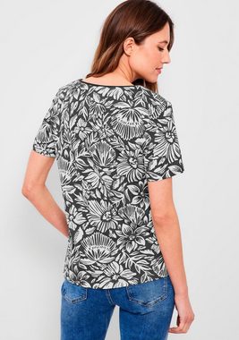 Cecil T-Shirt mit sommerlichem Alloverdruck