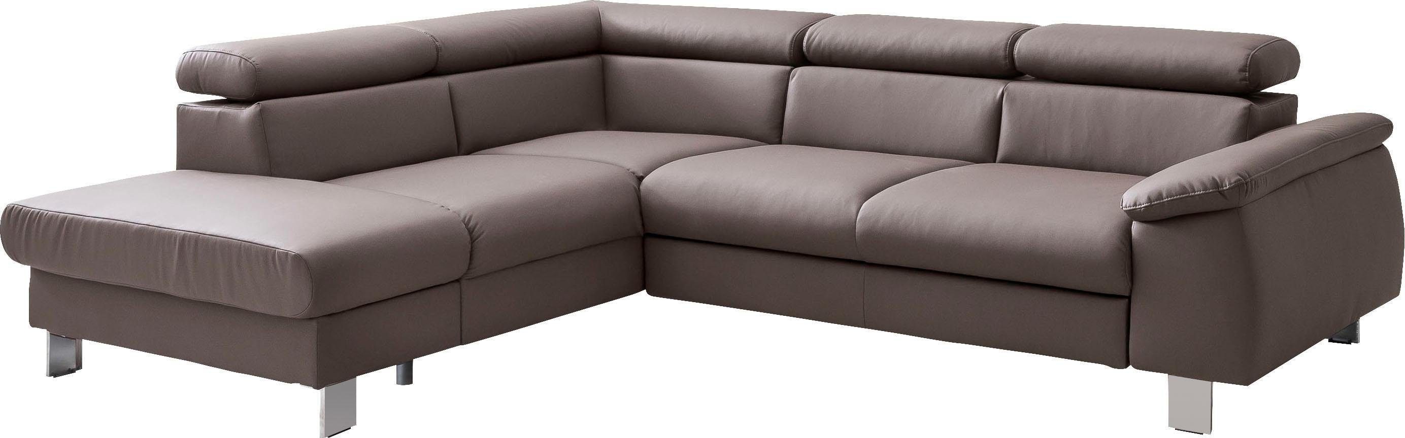 COTTA Ecksofa "Komaris L-Form, B: 249 cm", mit Kopfteilverstellung, optiona günstig online kaufen