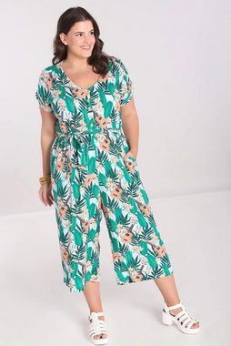 Hell Bunny Jumpsuit Ululani Retro Blumen Print Vintage Overall