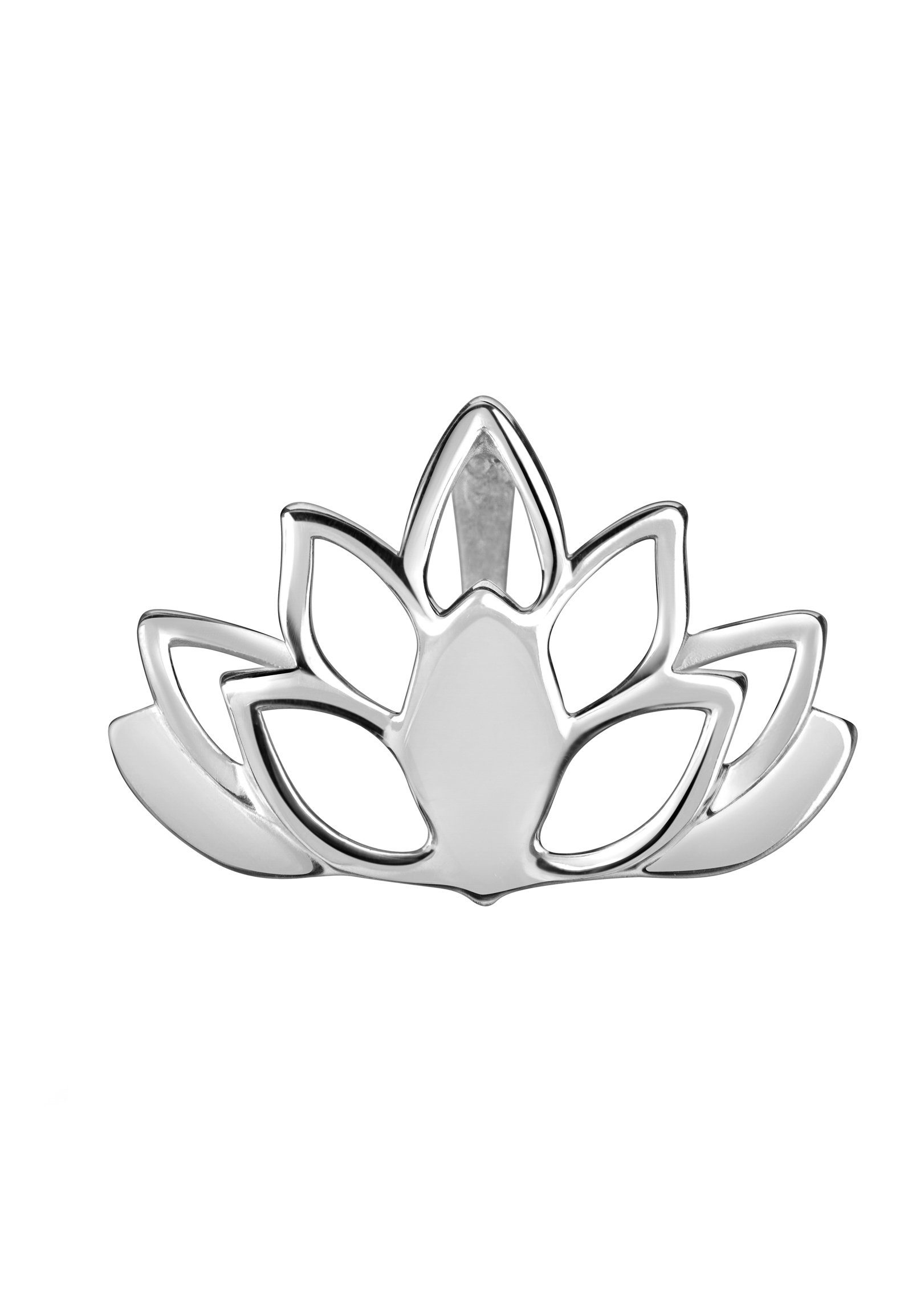 JEVELION Kettenanhänger Lotusblume Sterlingsilber Made KETTENANHÄNGER (Design - 925 Anhänger Damen), für in Schmuckanhänger Germany Anhänger