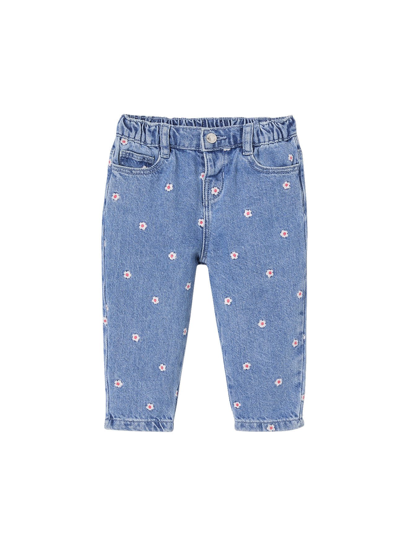 Regular-fit-Jeans Baby Mom-Jeans mit Stickerei