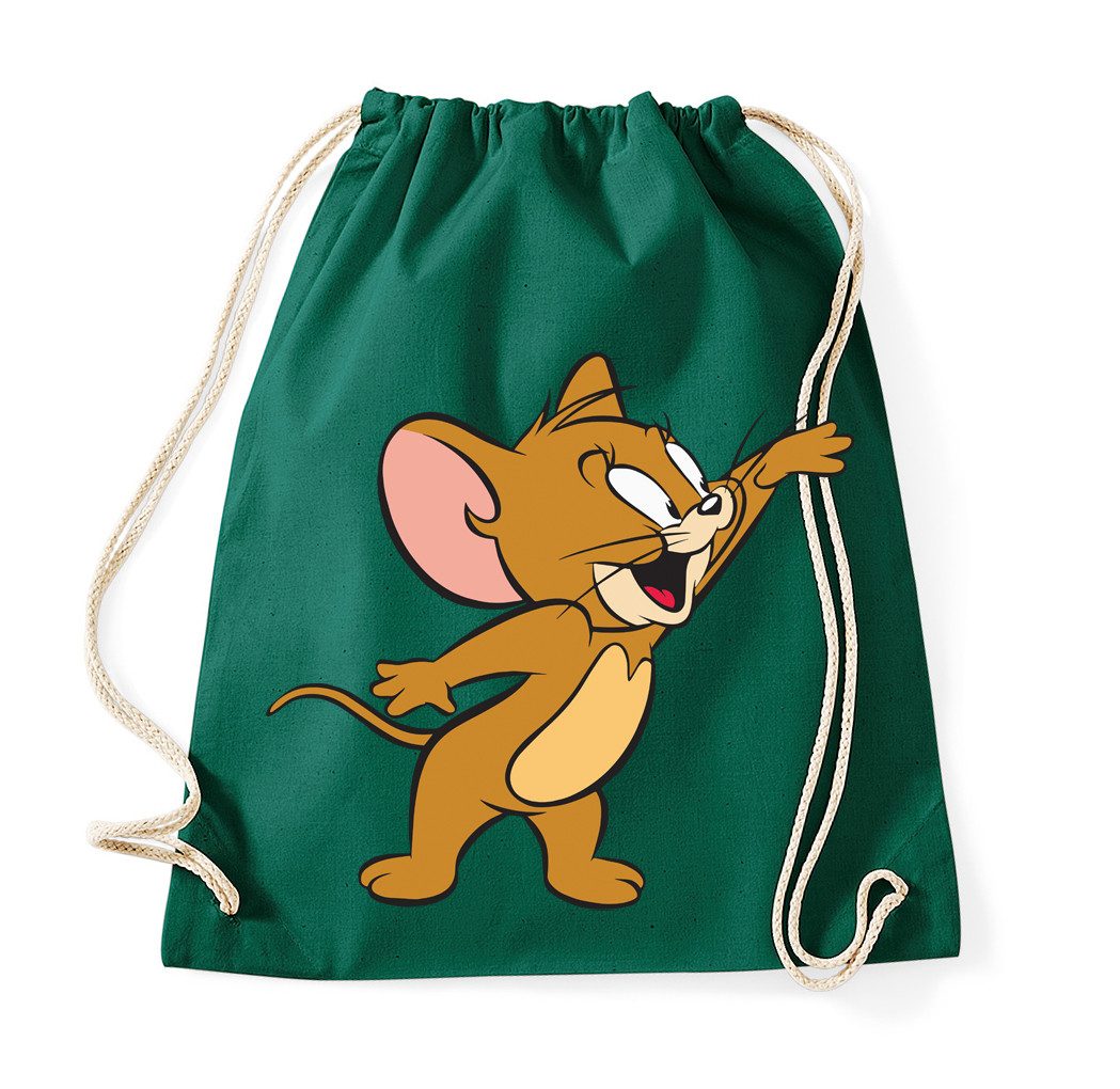 Blondie & Brownie Turnbeutel Jerry Beutel Cartoon Print Turnbeutel Maus Motiv Freizeit Tasche Style (Einzelstück, Einzelartikel), Jerry Beutel Cartoon Print Freizeitbeutel