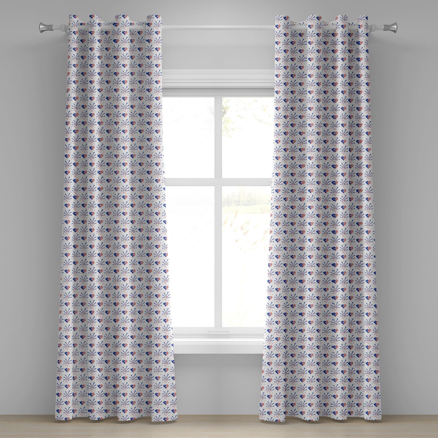 Gardine Dekorative 2-Panel-Fenstervorhänge für Freiheit der Wohnzimmer, Schlafzimmer 4. Abakuhaus, USA Juli Die