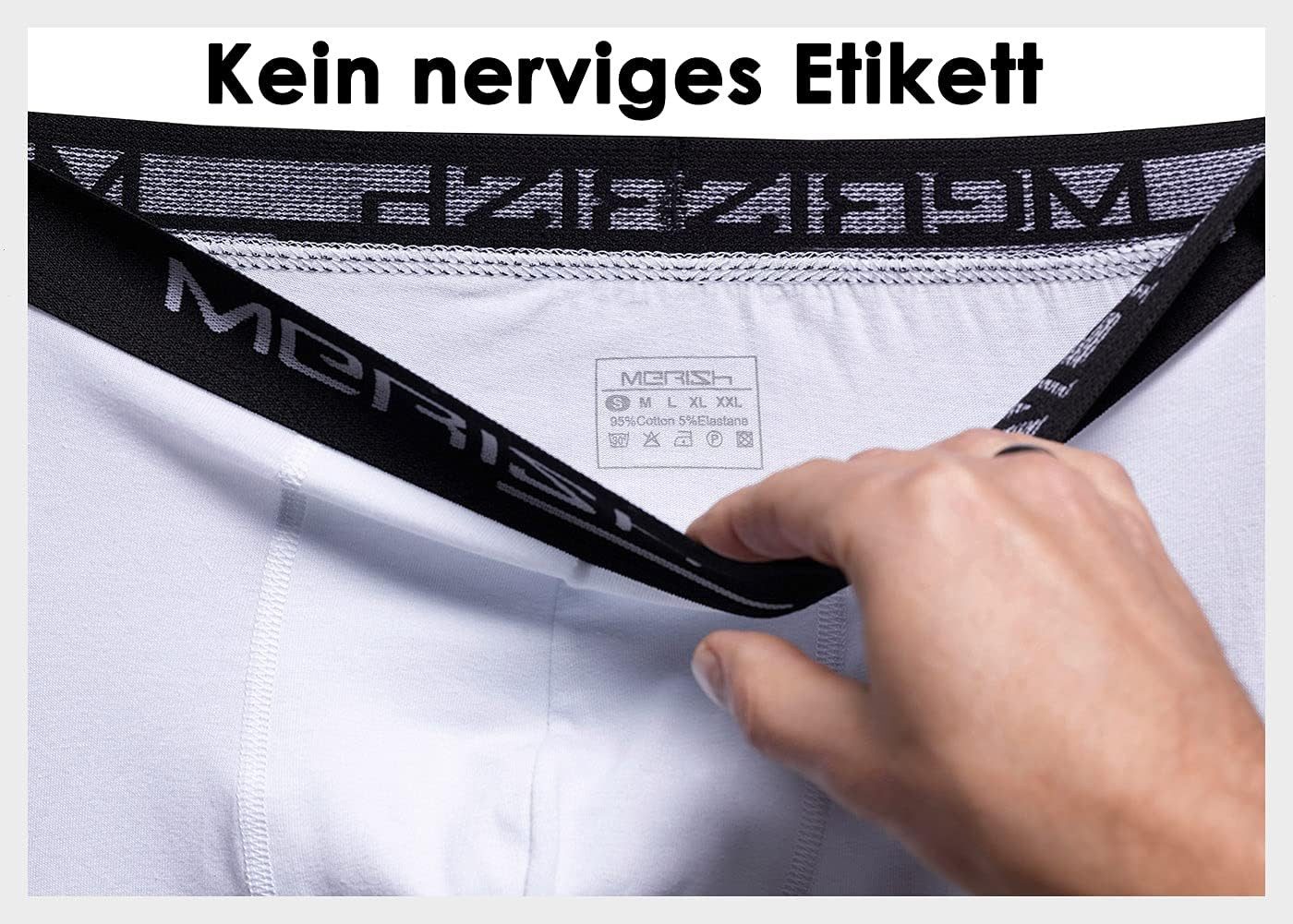 MERISH Boxershorts Merish 410 Boxershorts Herren 10er Pack S-5XL Unterwäsche Schwarz L (Spar-Set) – Bild 5 von 5