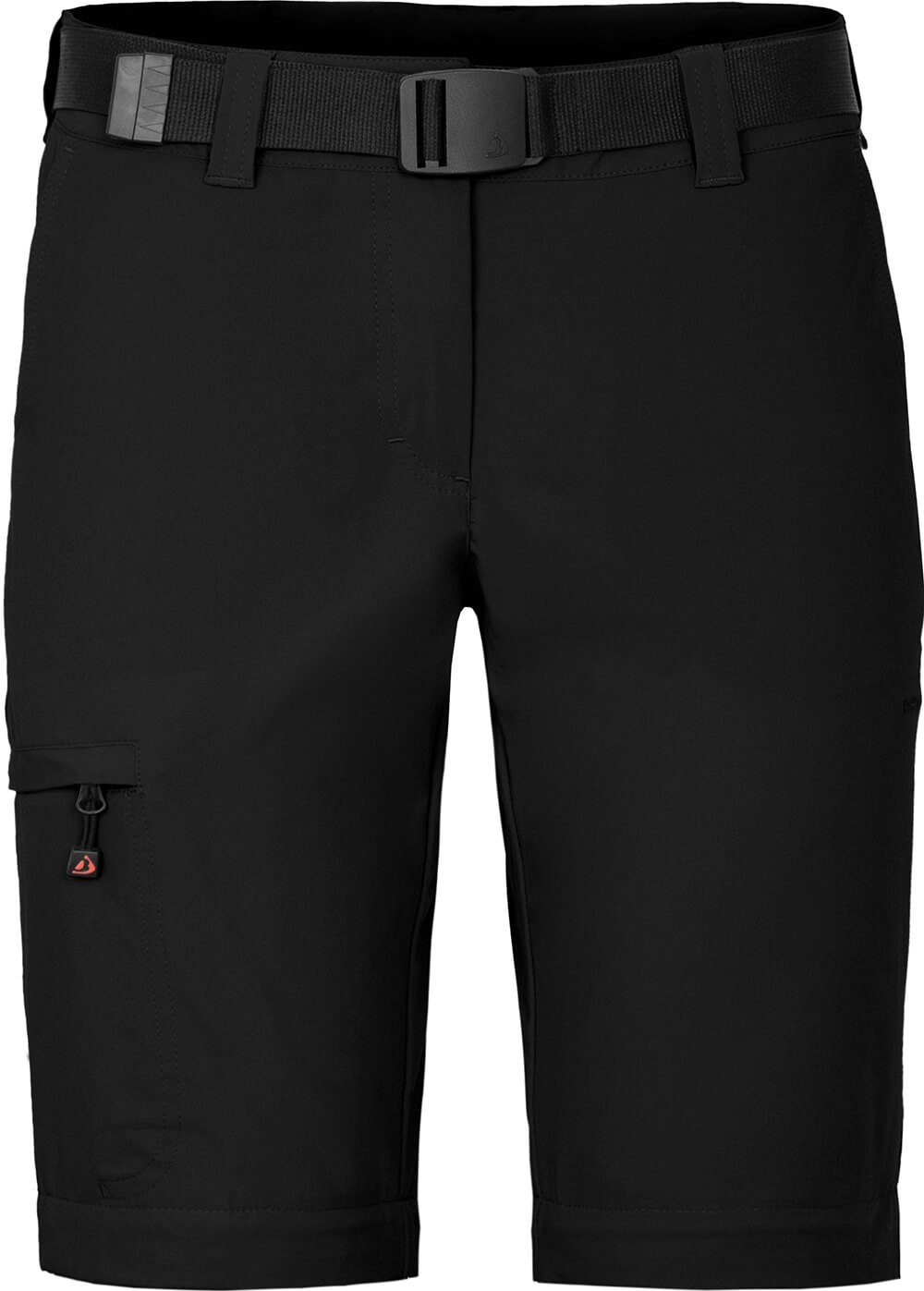 Bergson Outdoorhose BENNETT Zipp-Off (slim) Damen Wanderhose, vielseitig, pflegeleicht, Normalgrößen, schwarz