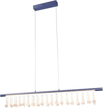 näve LED Pendelleuchte Nobilis, Dimmfunktion, LED fest integriert, Warmweiß, Hängeleuchte, dimmbar, warmweiß, L: 100cm, grau