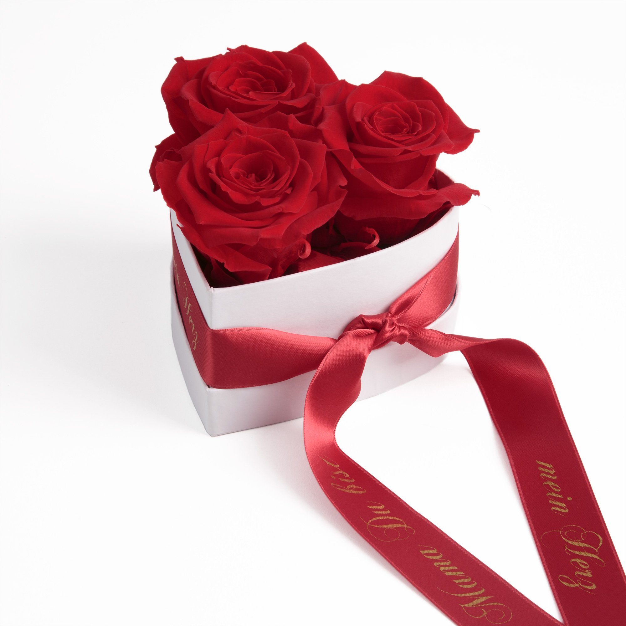 Infinity Höhe Rose, Mama rot bist echte mein Rosenbox Jahre Geschenkbox haltbar Geschenk Rosen Heidelberg, 10 Herz Blumen ROSEMARIE Kunstblume SCHULZ Du 3 cm, 3