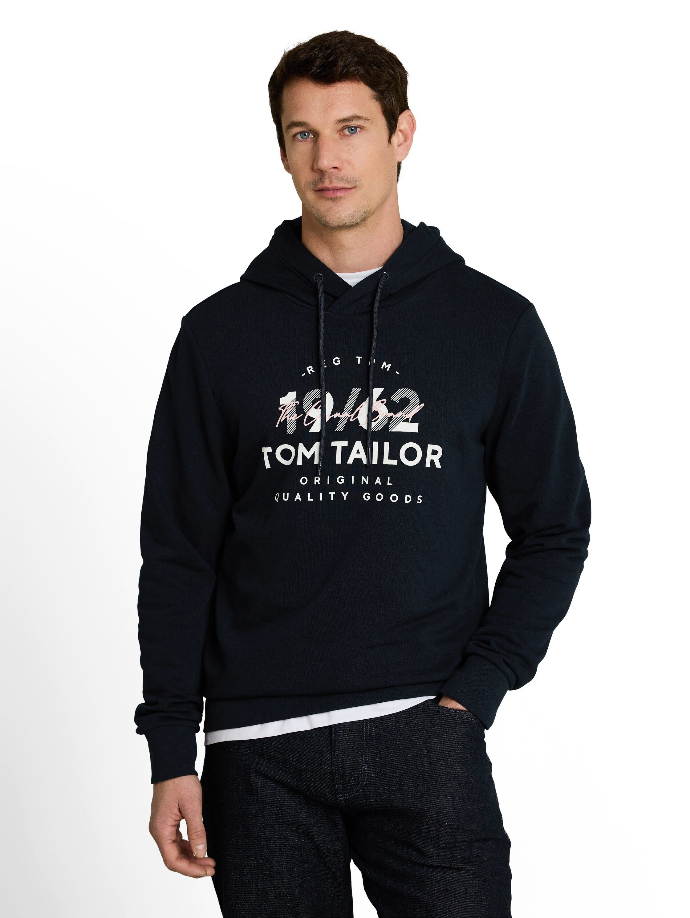 TOM TAILOR Kapuzensweatshirt mit Frontprint