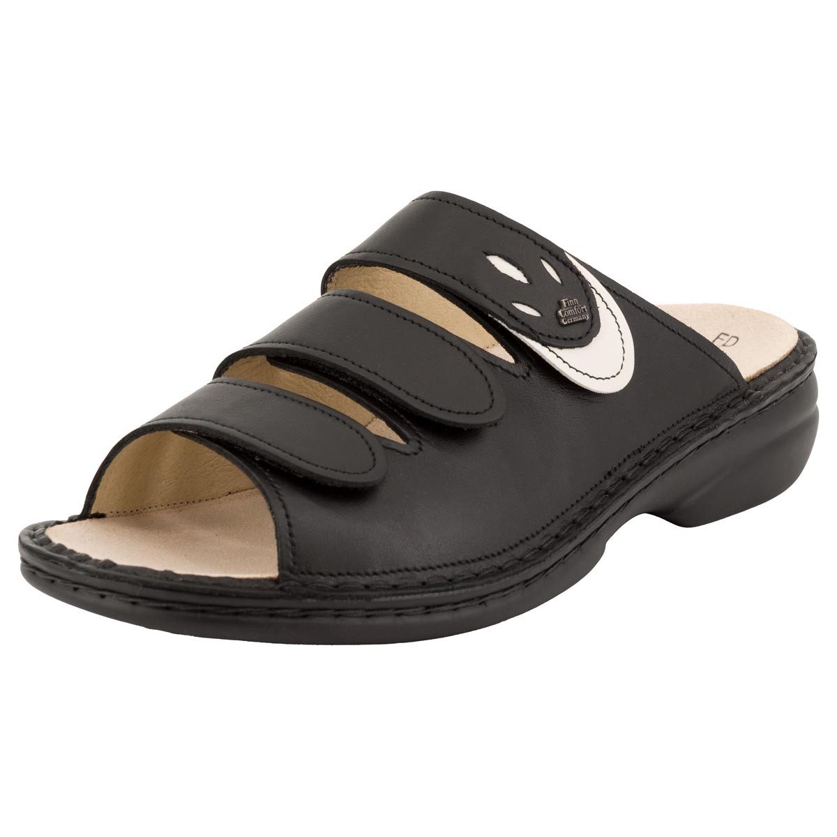 Finn Comfort KOS Pantolette (1-tlg) Pantoletten - Drei Klettverschlüsse für optimalen Halt