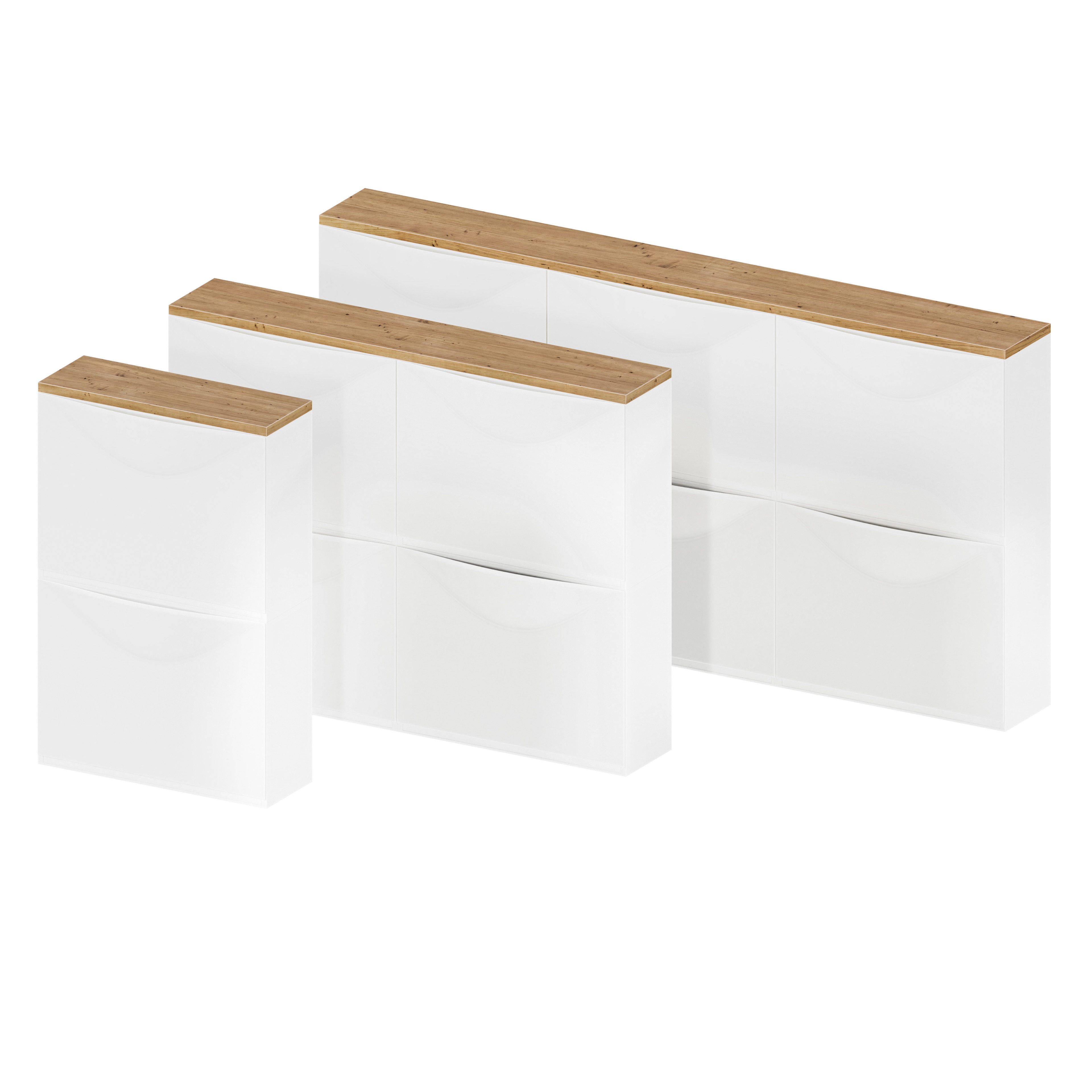 Clutter Cover Abdeckplatte für Trones Schuhschrank, Holzplatte im Stil Eich günstig online kaufen