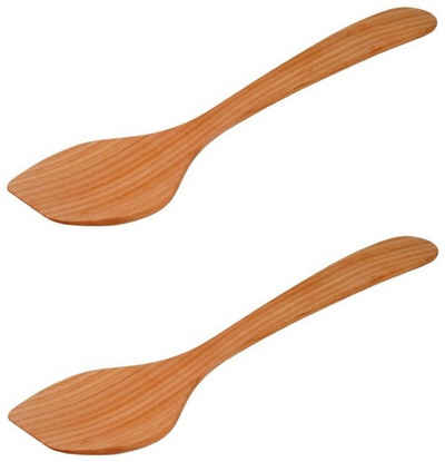 Gravidus Pfannenwender 2er Set Wokwender Pfannenwender Wok Holz Wok-Wender 37cm