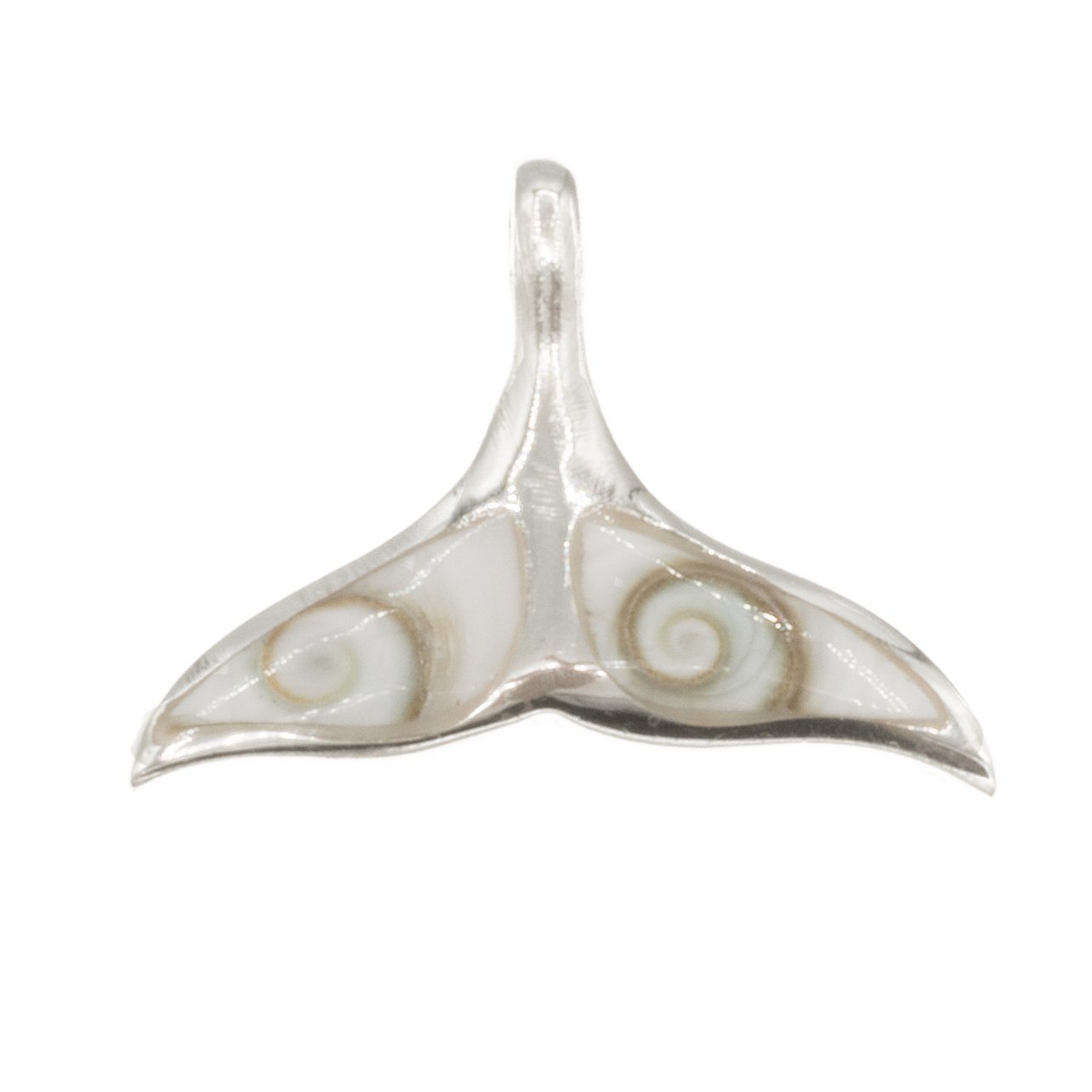 Bella Carina Kettenanhänger Anhänger Walflosse, Flosse, mit Shiva Auge 925 Silber, mit Shiva Auge Einlagen