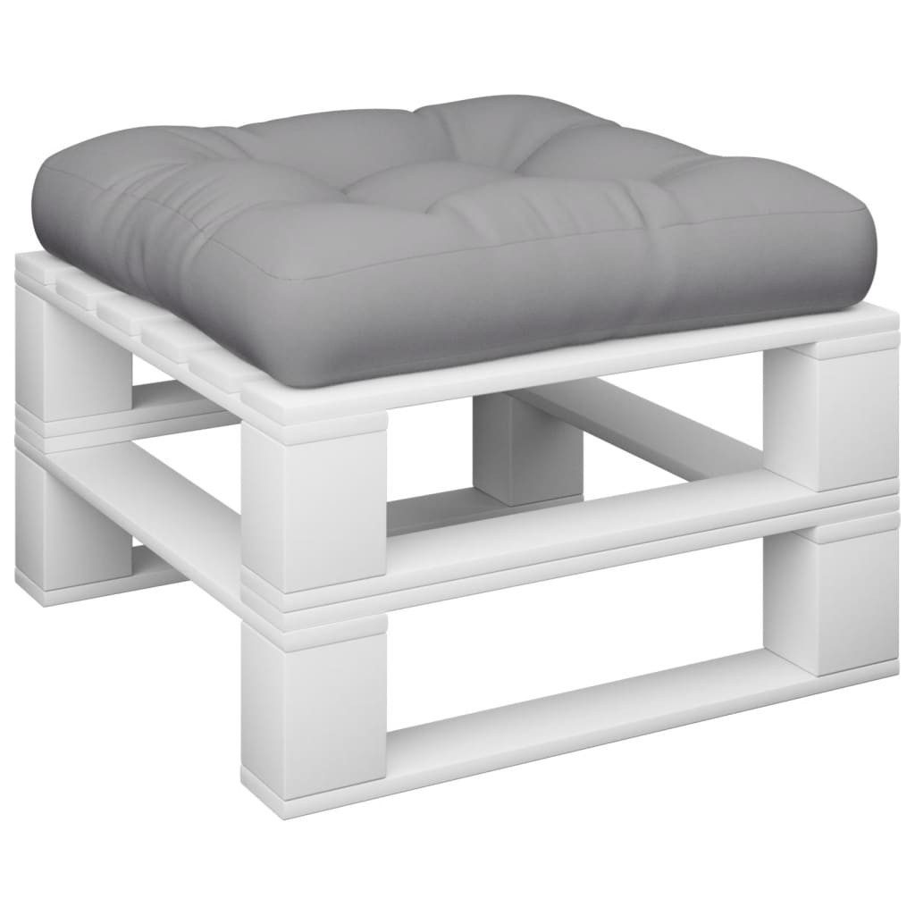 vidaXL Sitzauflage Palettenkissen Grau Stoff, (1 günstig online kaufen