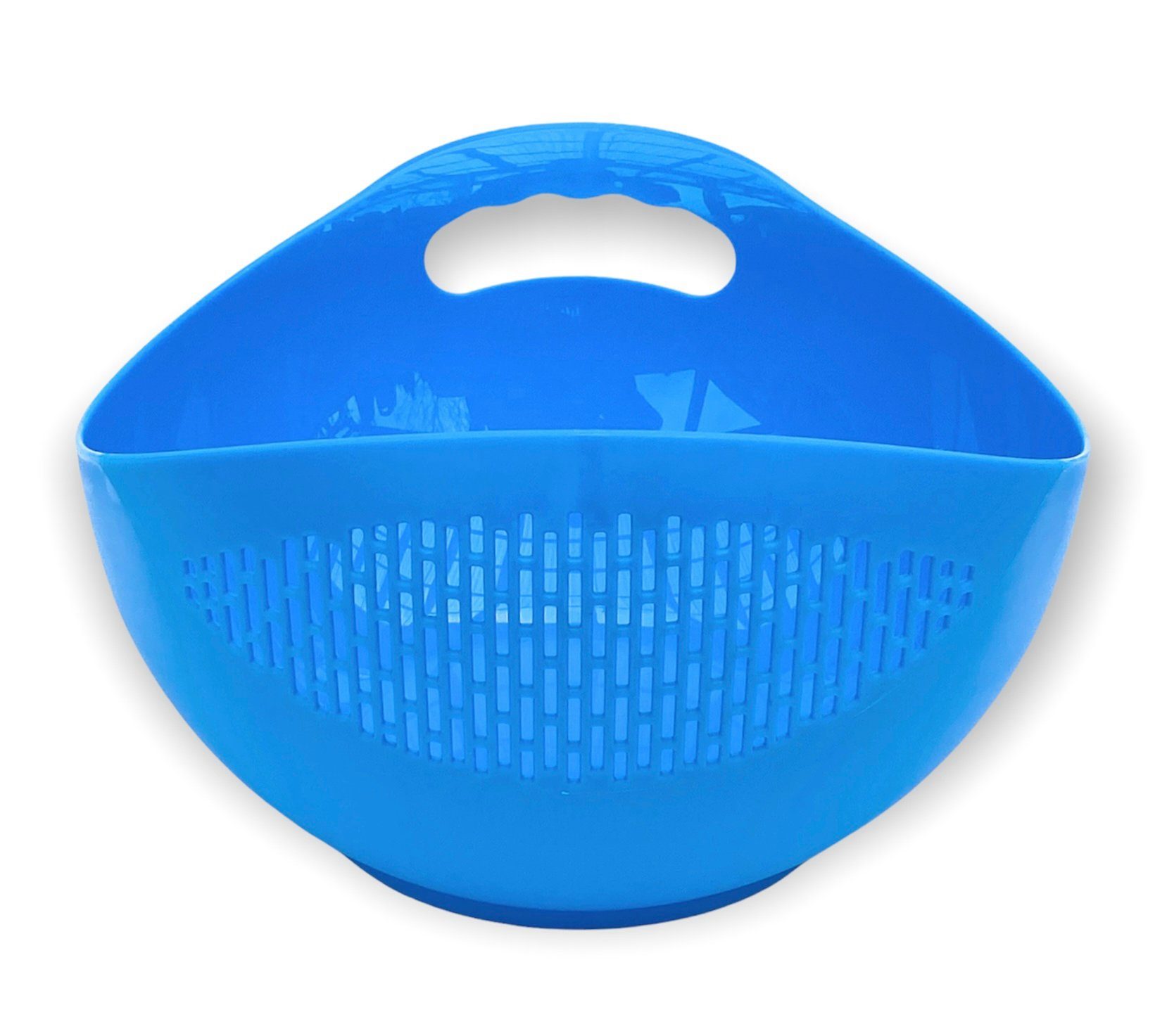 Schüssel Nudelsieb DanDiBo Seiher Salatschüssel Waschschüssel 521 Abtropfsieb mit Kunststoff Sieb Küchensieb Spülmaschinenfest Blau