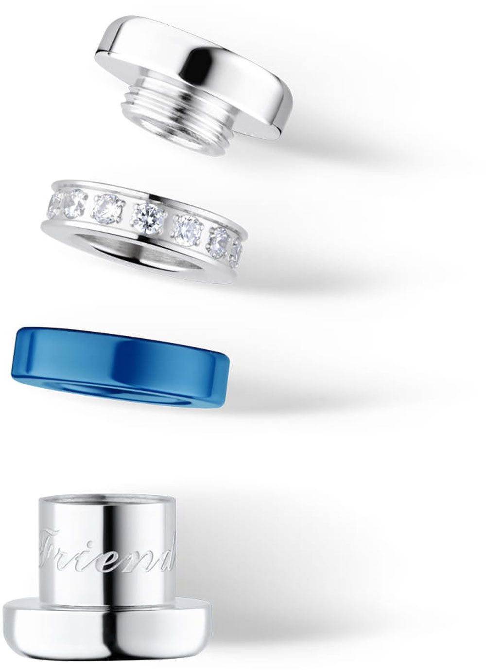 Bering Kettenanhänger Charm aus Edelstahl - Bering Jewelry Modell: BestFriend-3
