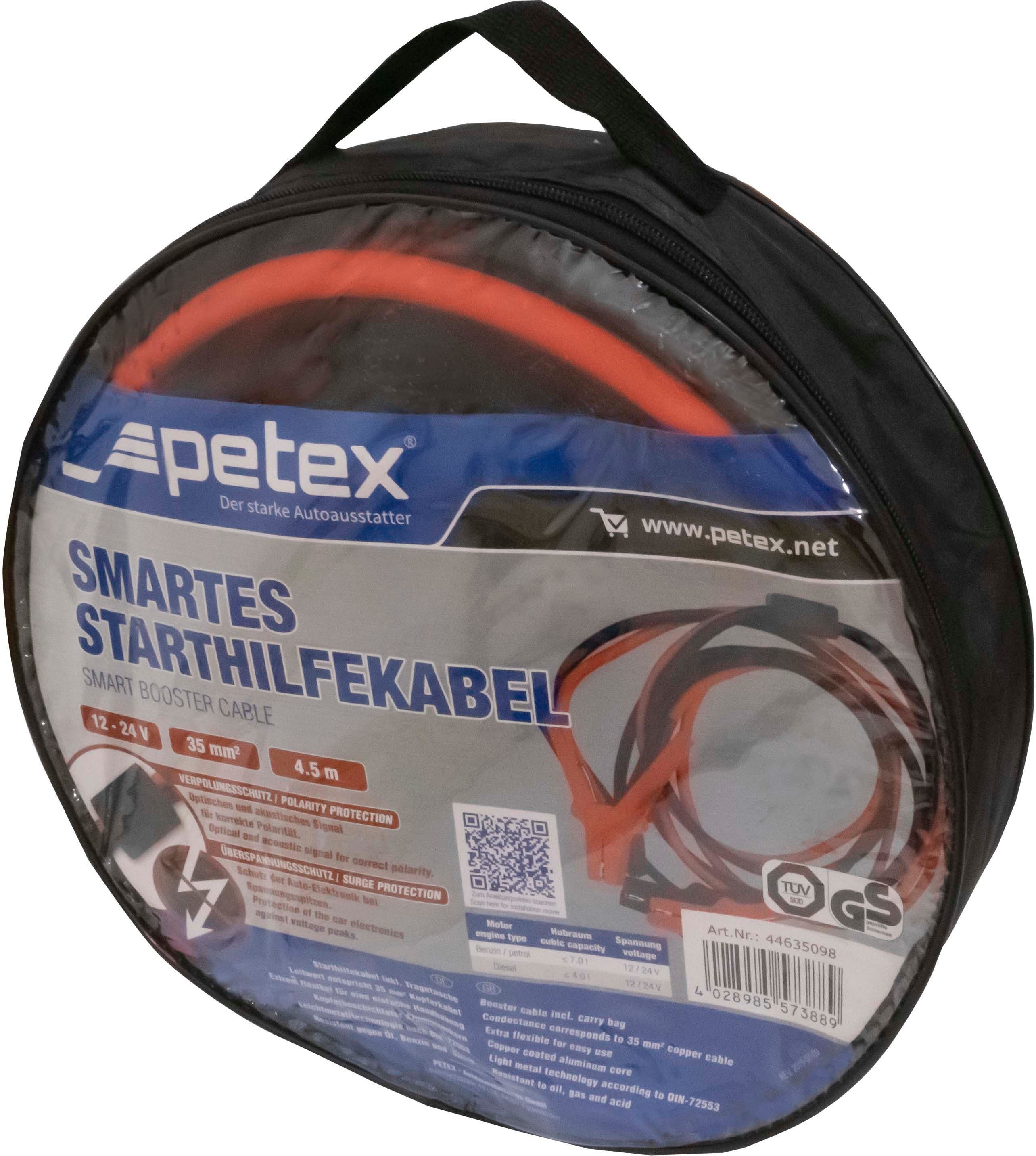 Petex Starthilfekabel, (450 Nennspannung: cm), 24 12 - mm², Volt 35