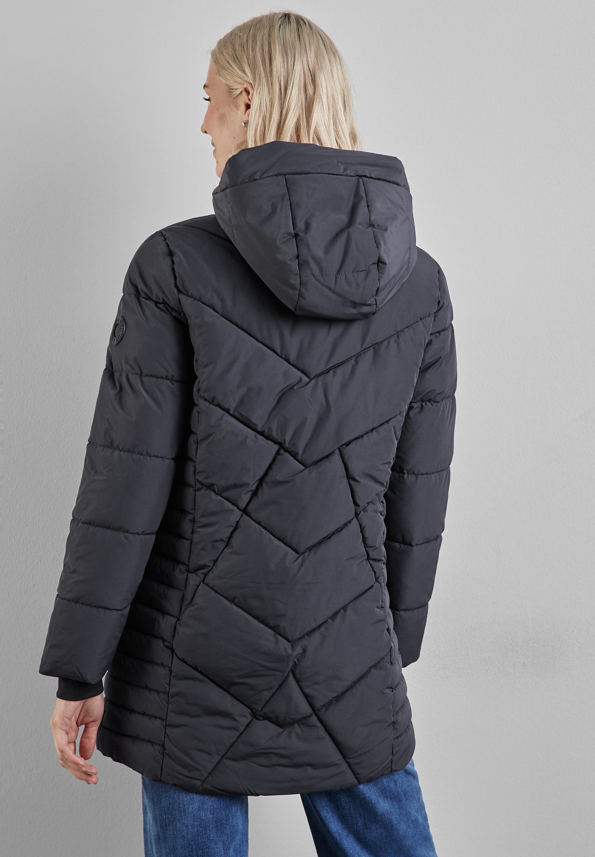 STREET ONE Steppjacke mit Kapuze mit Tunnelzugband günstig online kaufen