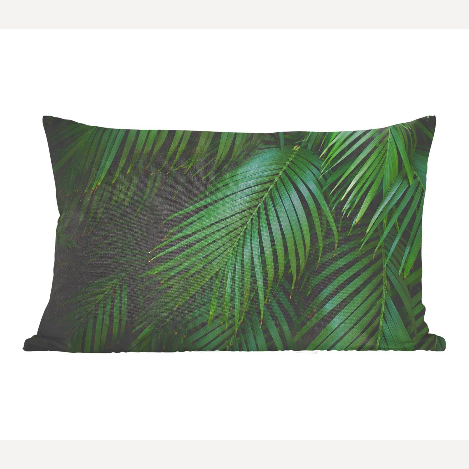 MuchoWow Dekokissen Palmenblätter - Dekoration, Dekokissen Füllung, Schlafzimmer - Zierkissen, Tropisch, mit Wohzimmer Palmen