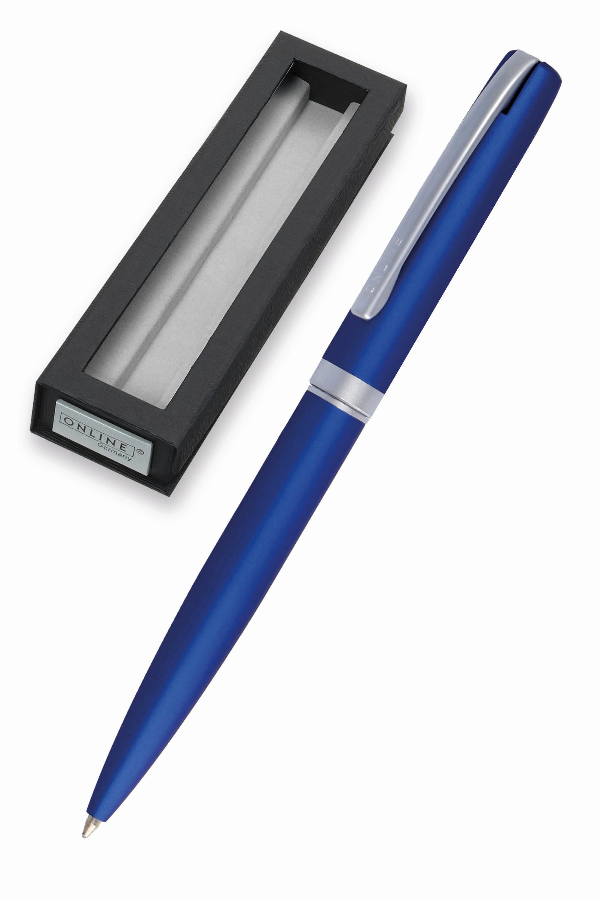 Online Pen Kugelschreiber Eleganza Drehkugelschreiber, in Geschenkbox Blau