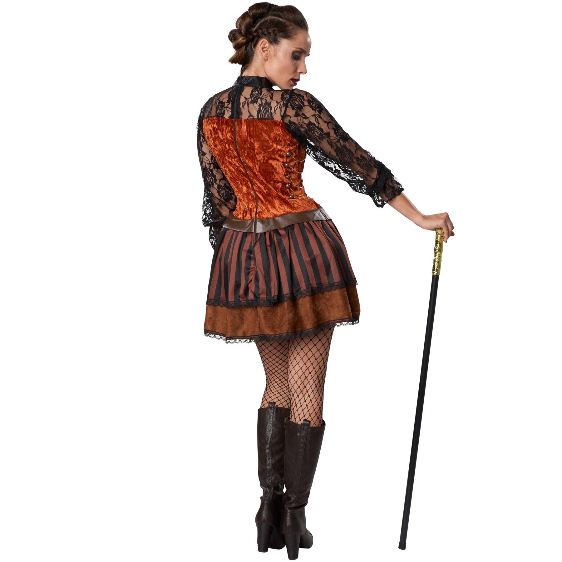 dressforfun Kostüm Frauenkostüm Steampunk Gräfin, Prächtiges Kleid in Braun günstig online kaufen