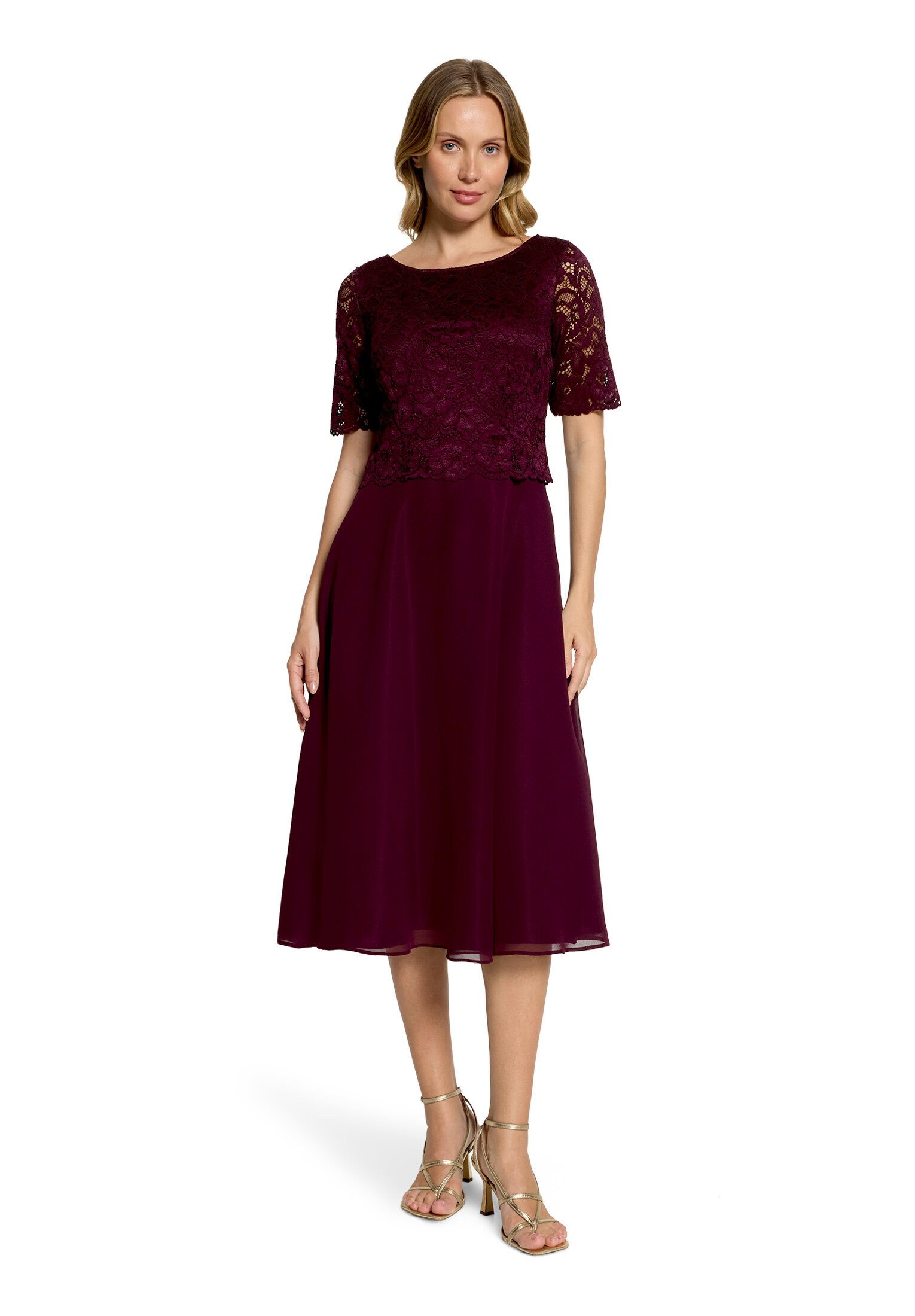 Vera Mont Cocktailkleid Damen mit Spitze Spitze