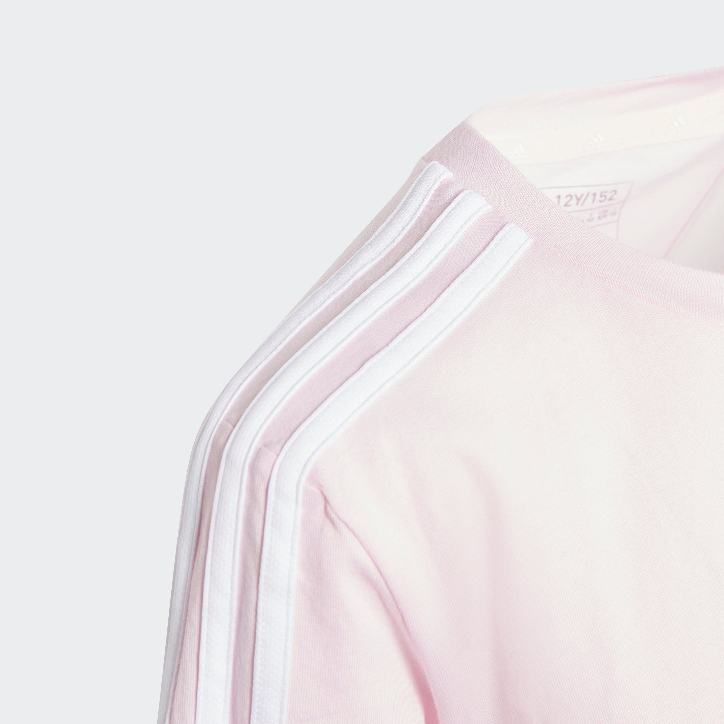 adidas Sportswear T-Shirt TIBERIO Shadow COTTON COLORBLOCK Violet 3-STREIFEN / Clear / White KIDS Pink