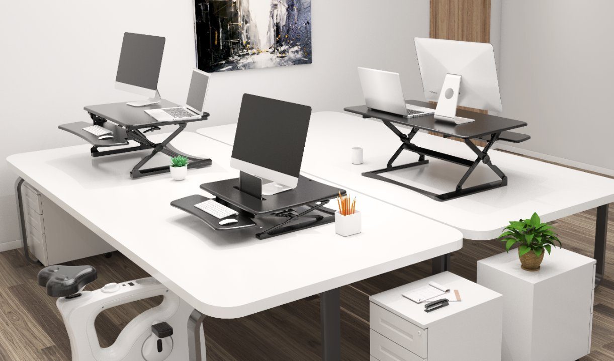 FLEXISPOT Computertisch M3B, Flexispot Sitz cm, Höhenverstellbarer Stehpult Schreibtischaufsatz 119 Farbe: Schreibtisch Steh (Breite: Schwarz) Schreibtisch