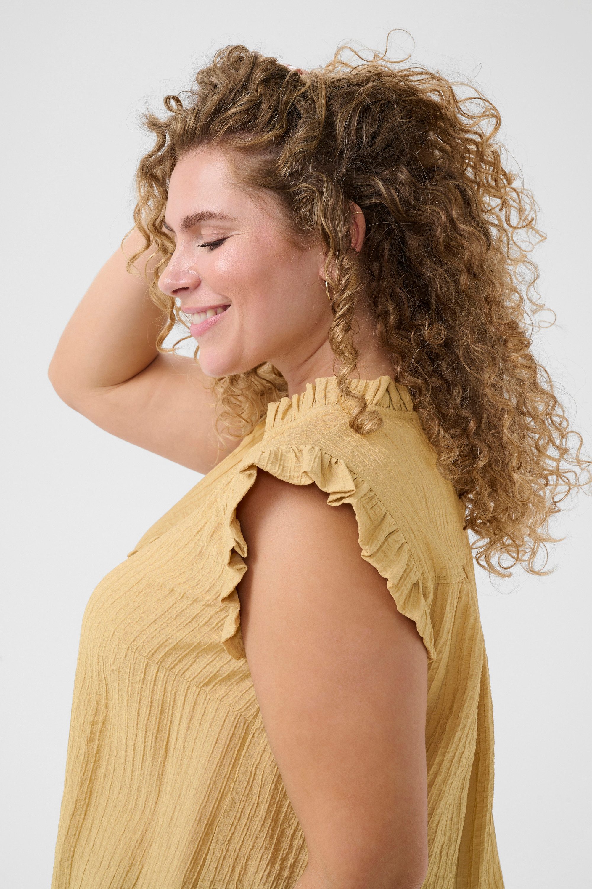 KAFFE Curve Blusentop Ärmellose Bluse KClyana Große Größen