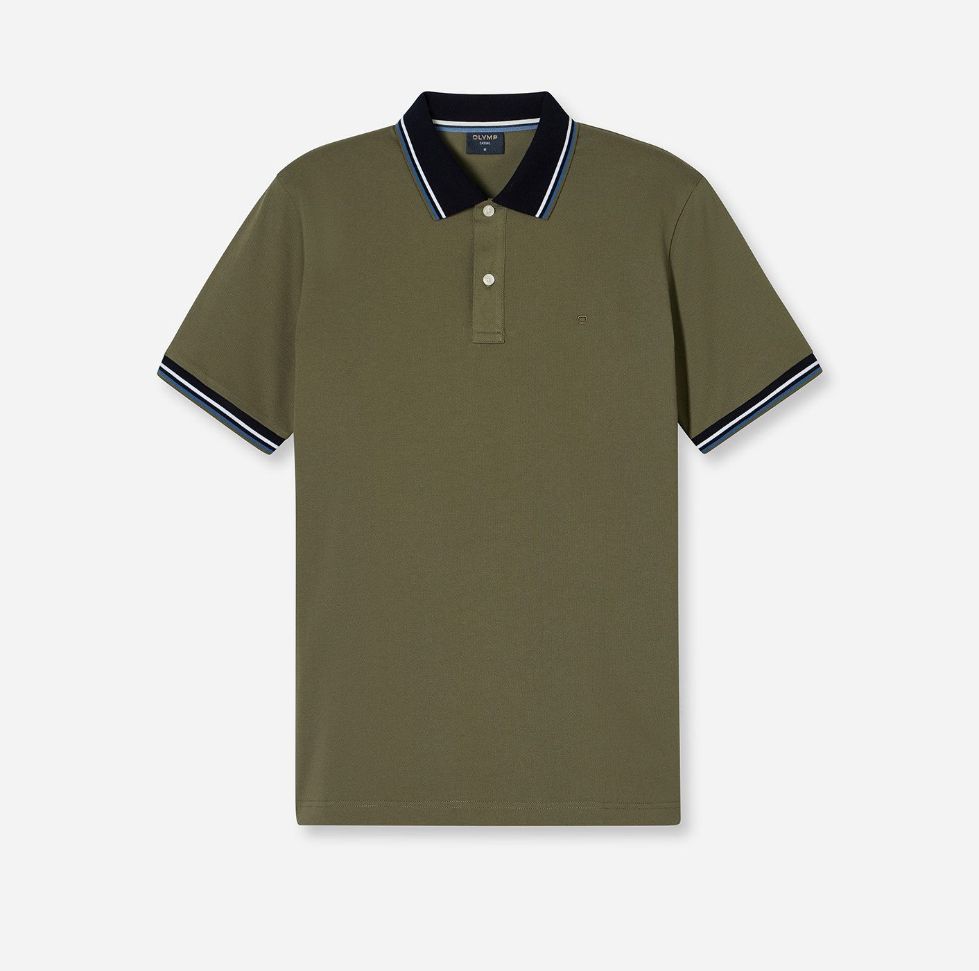 OLYMP Poloshirt Casual farbliche Kontrast-Details günstig online kaufen