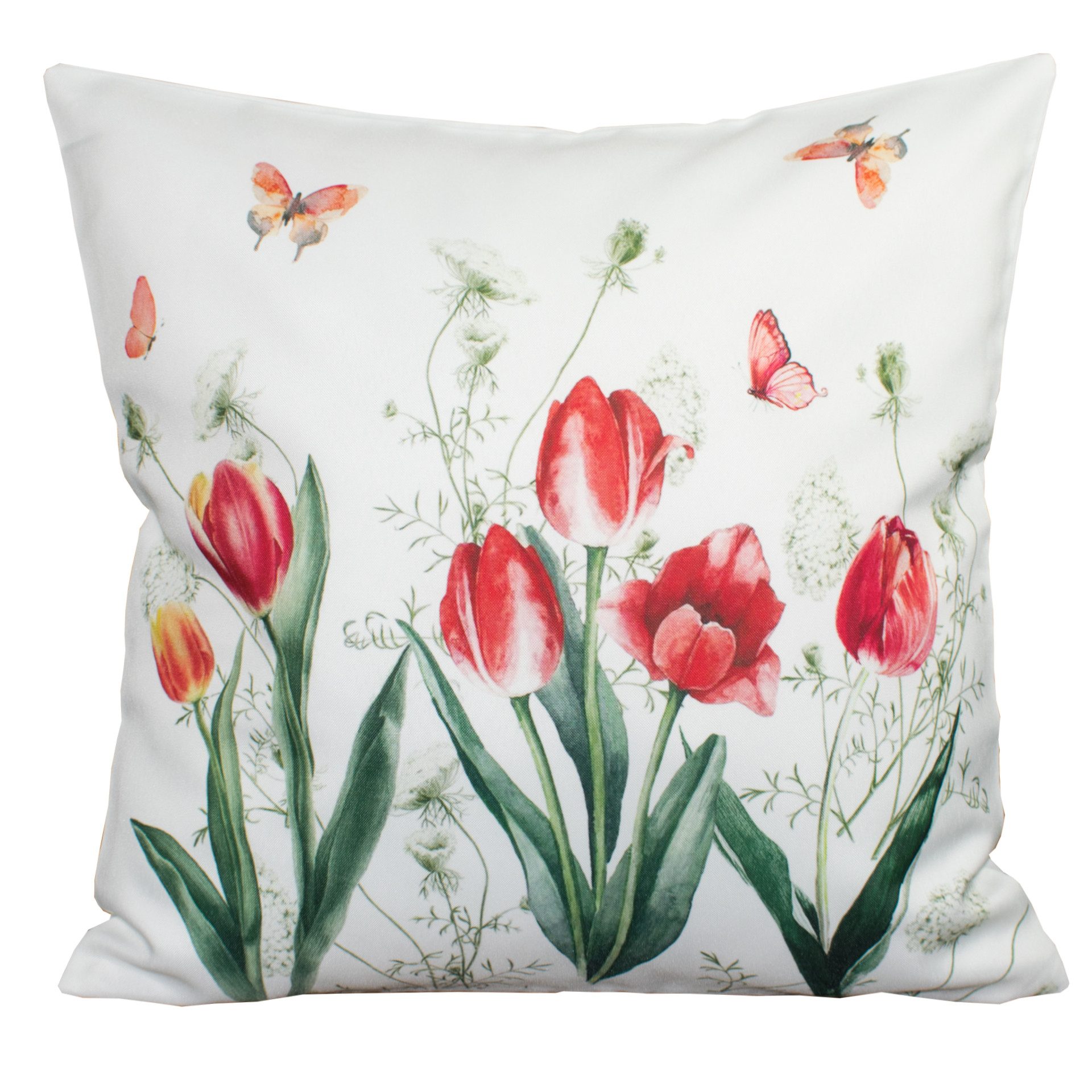 Delindo Lifestyle Kissenbezug TULPEN Frühling, (2 Stück), mit verdecktem Re günstig online kaufen