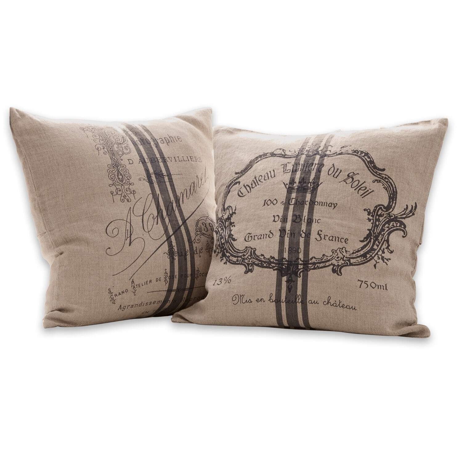 Mirabeau Kissenhülle Kissenhülle 2er Set Jourdain leinen günstig online kaufen