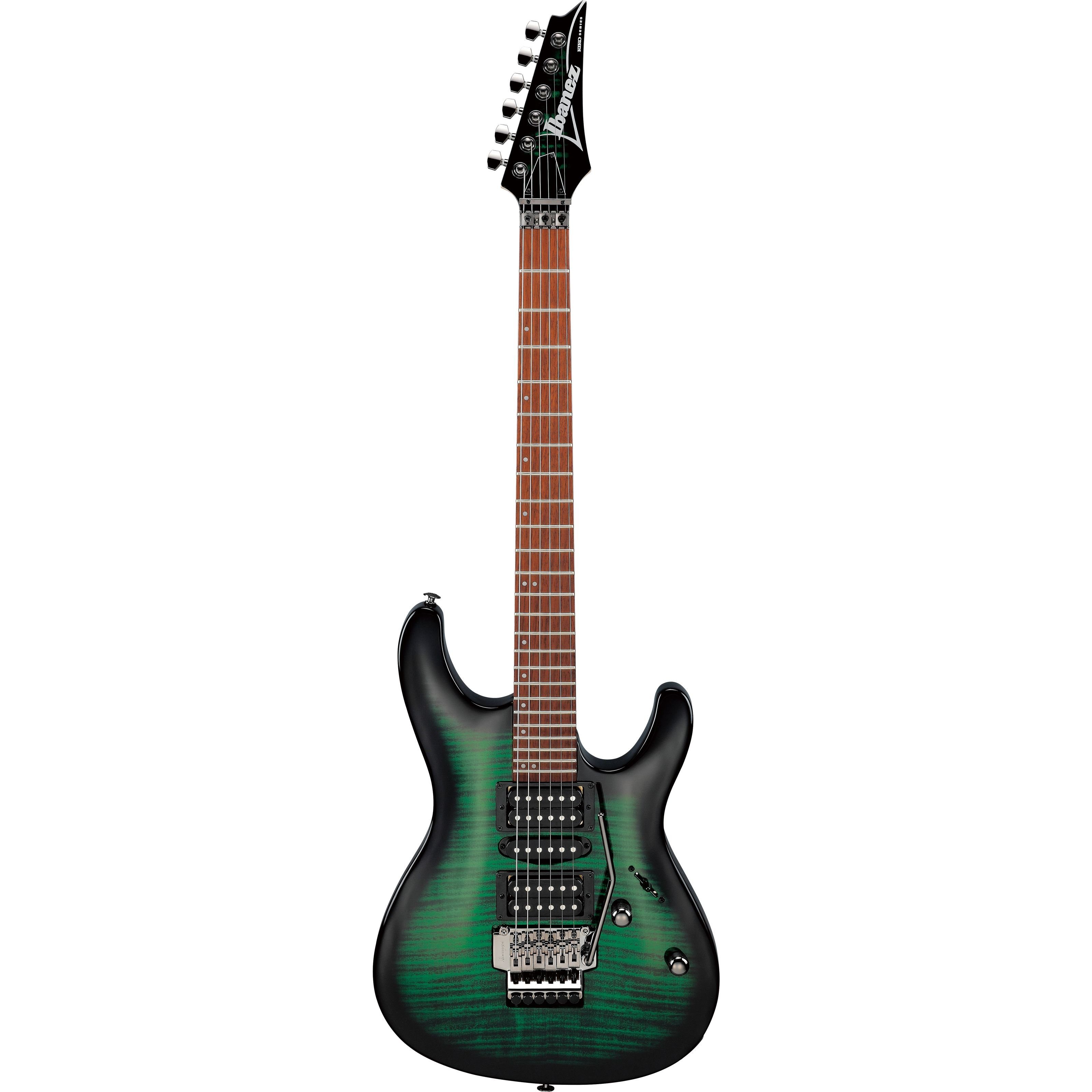 Ibanez E-Gitarre, E-Gitarren, Ibanez Modelle, Kiko Loureiro KIKOSP3-TEB Transparent Emerald Burst - E-Gitarre