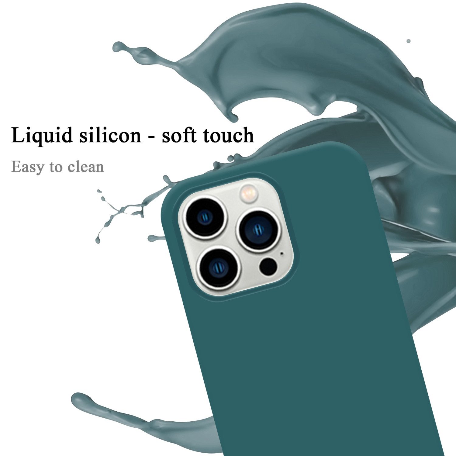 Cadorabo Handyhülle für iPhone 14 PRO MAX Hülle Apple iPhone 14 PRO MAX, Flexible Hülle TPU Silikon Schutzhülle Back Cover Case