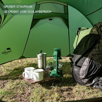 Naturehike Kuppelzelt Leichtes Familienzelt Campingzelt für 2 Personen Tunnelzelt, Personen: 2, wasserdicht, winddicht