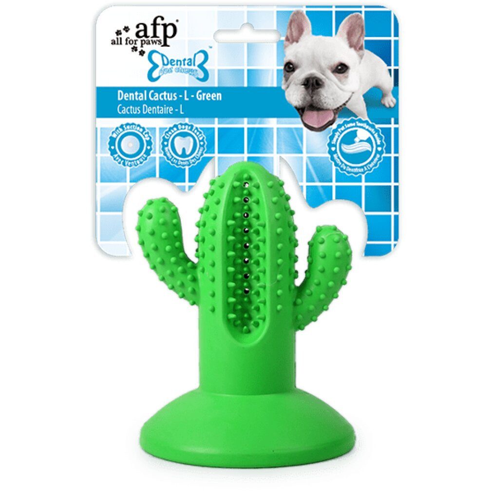 all for paws Kauspielzeug AFP Dental Chews-Cactus Large Rubber Green