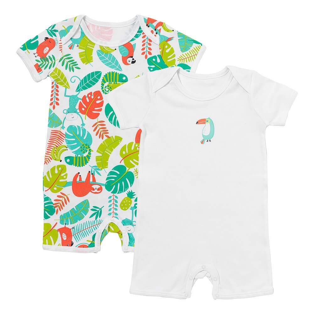 Strampler Bio Baby-Strampler kurzarm 2er-Pack OEKO-TEX zertifiziert