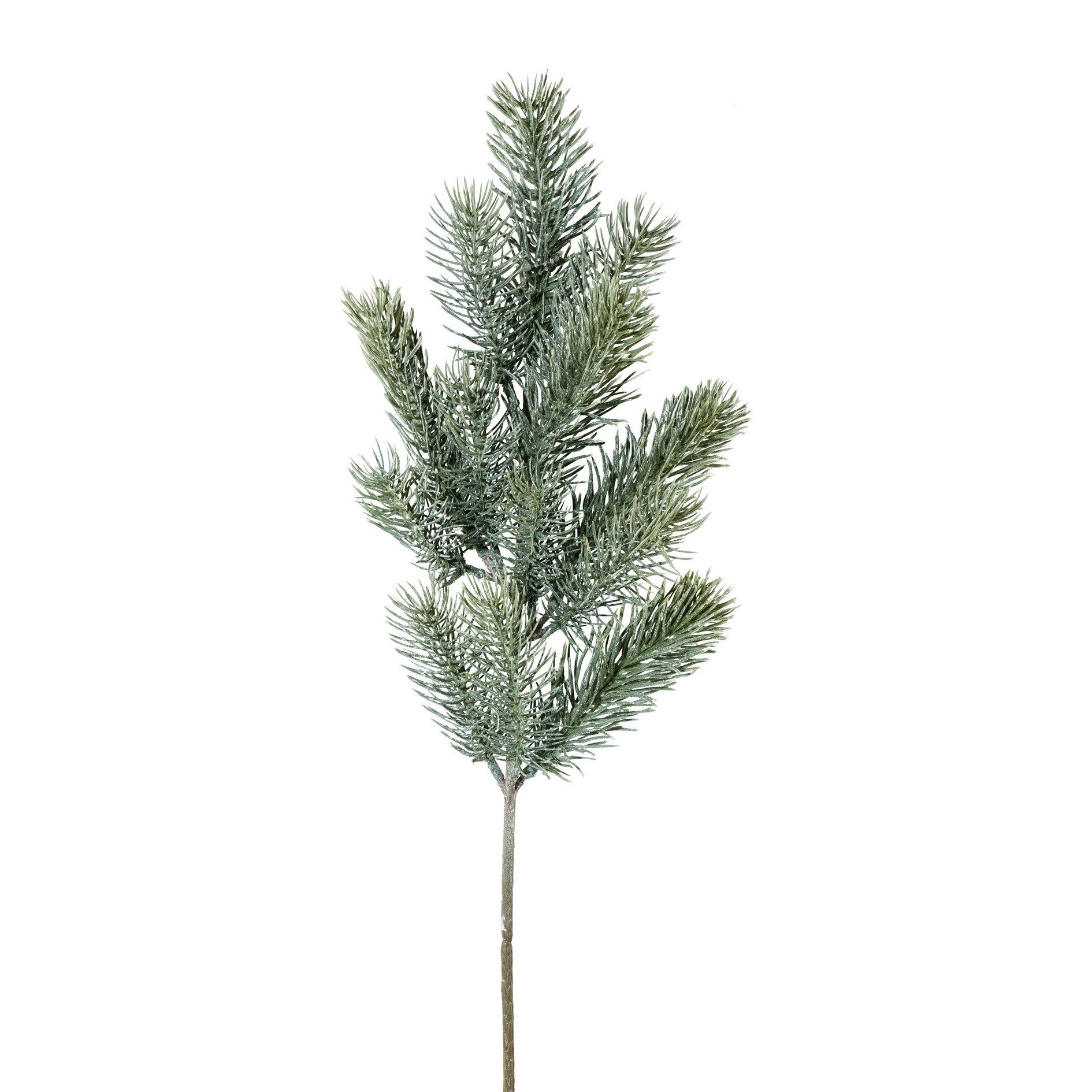 Kunstzweig Künstlicher BLAUTANNENZWEIG, GEEIST 13Triebe. 50cm. GEFROSTET., günstig online kaufen