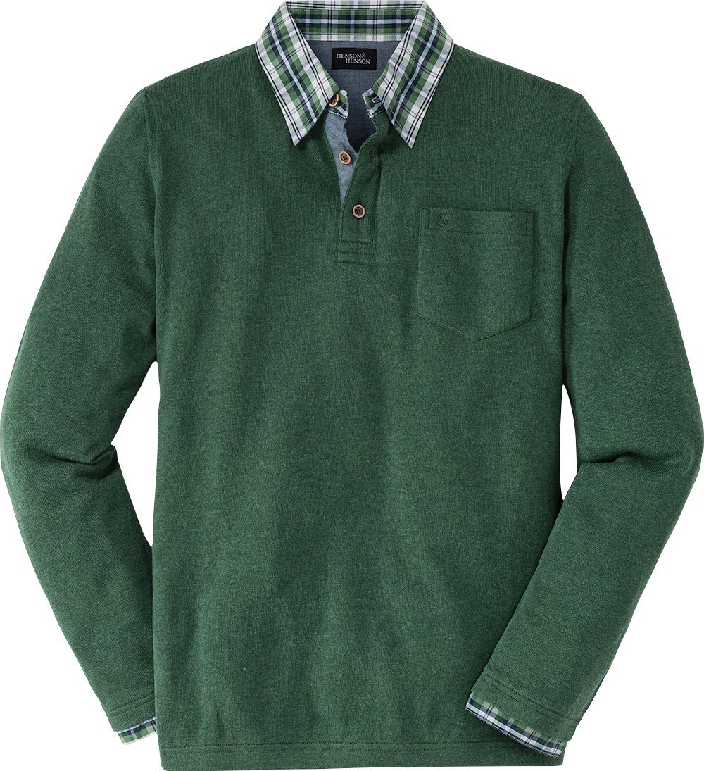 HENSON&HENSON V-Ausschnitt-Pullover optimaler Ganzjahrespullover aus reiner Baumwolle