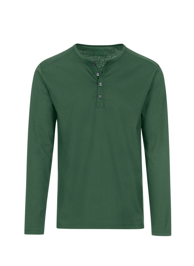 Trigema Longsleeve TRIGEMA Langarmshirt mit Knopfleiste günstig online kaufen