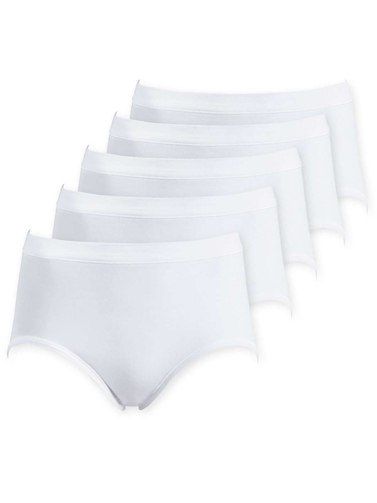 Schöller Taillenslip 5er Pack Damen Taillenslip Baumwolle-Elasthan (Packung, 5-St) Zwickel