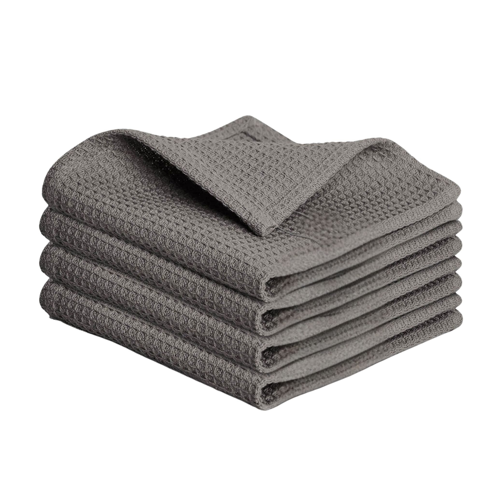 Blumtal Geschirrtuch Set 50x70 oder 30x30 cm, 100% Baumwolle, (4-tlg), Saugfähig, schnell trocknend, waschbar, 100% Baumwolle