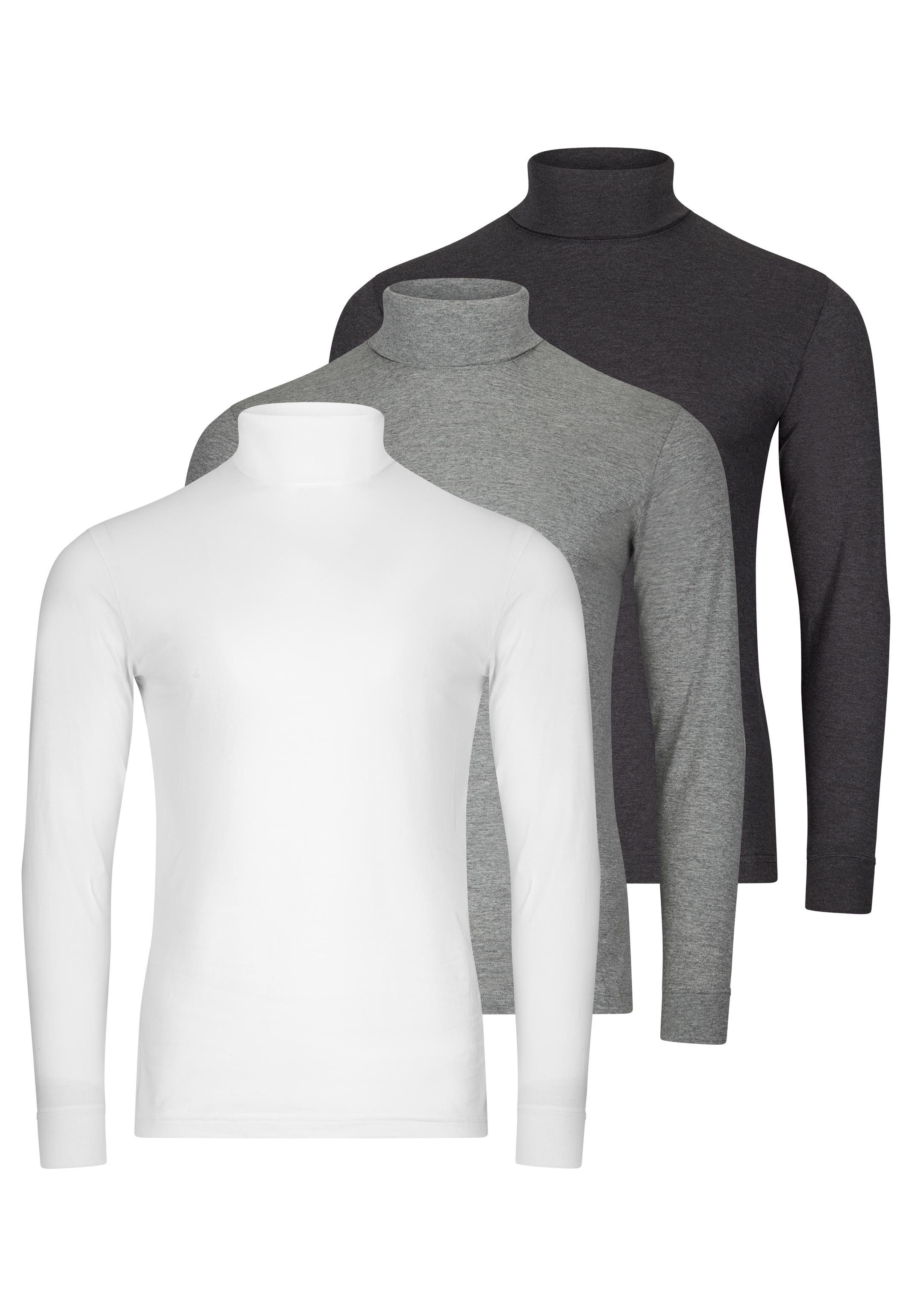 Langarmshirt 3er Pack Basic
