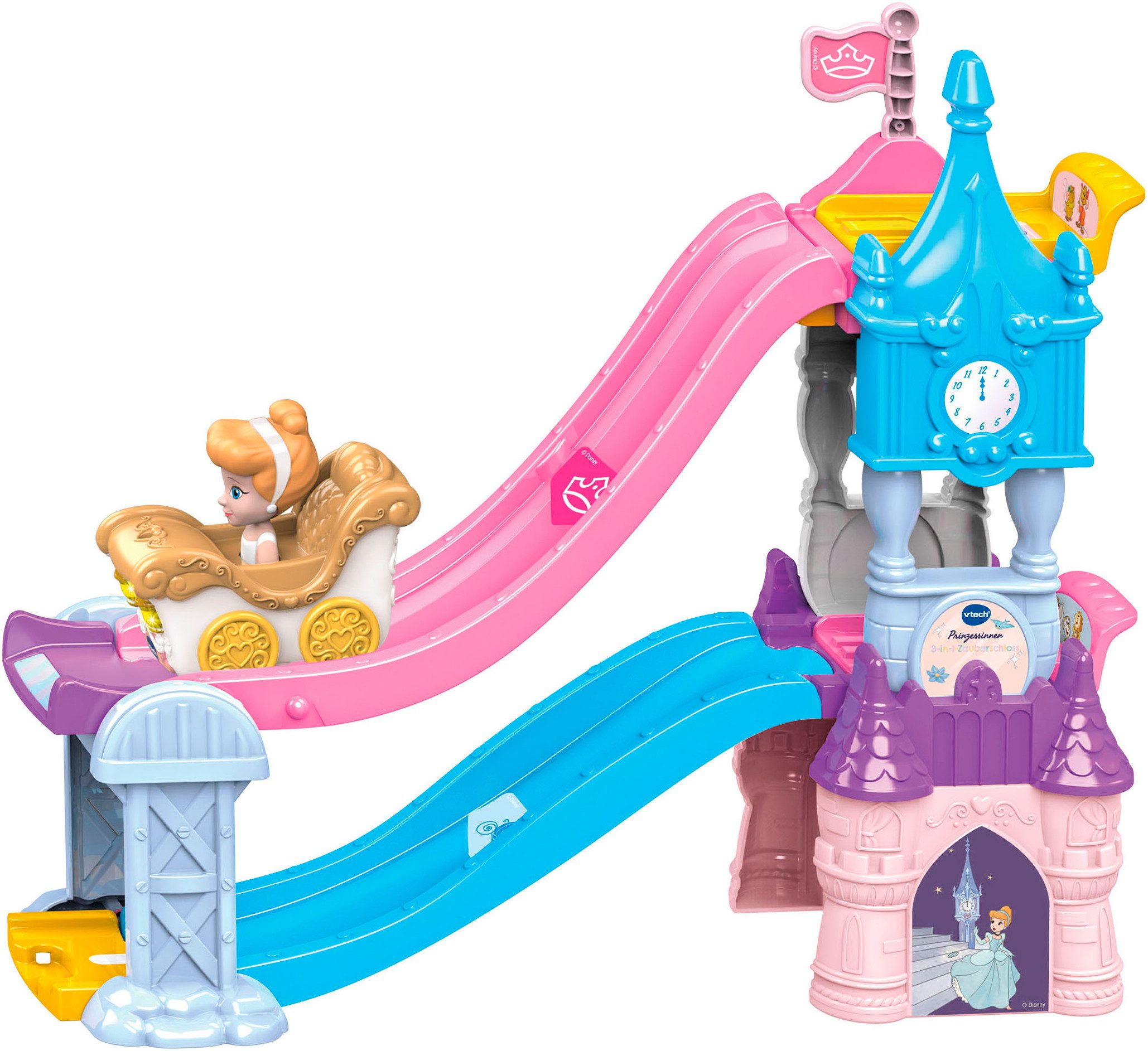 Vtech® Spielwelt Tut Tut Baby Flitzer – Prinzessinnen 3-in-1-Zauberschloss, mit Licht und Sound