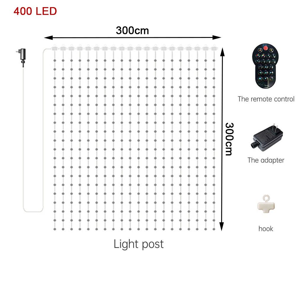 PRIISF LED-Lichtervorhang LED-Lichterkette RGBIC Smart Lichternetz Weihnach günstig online kaufen