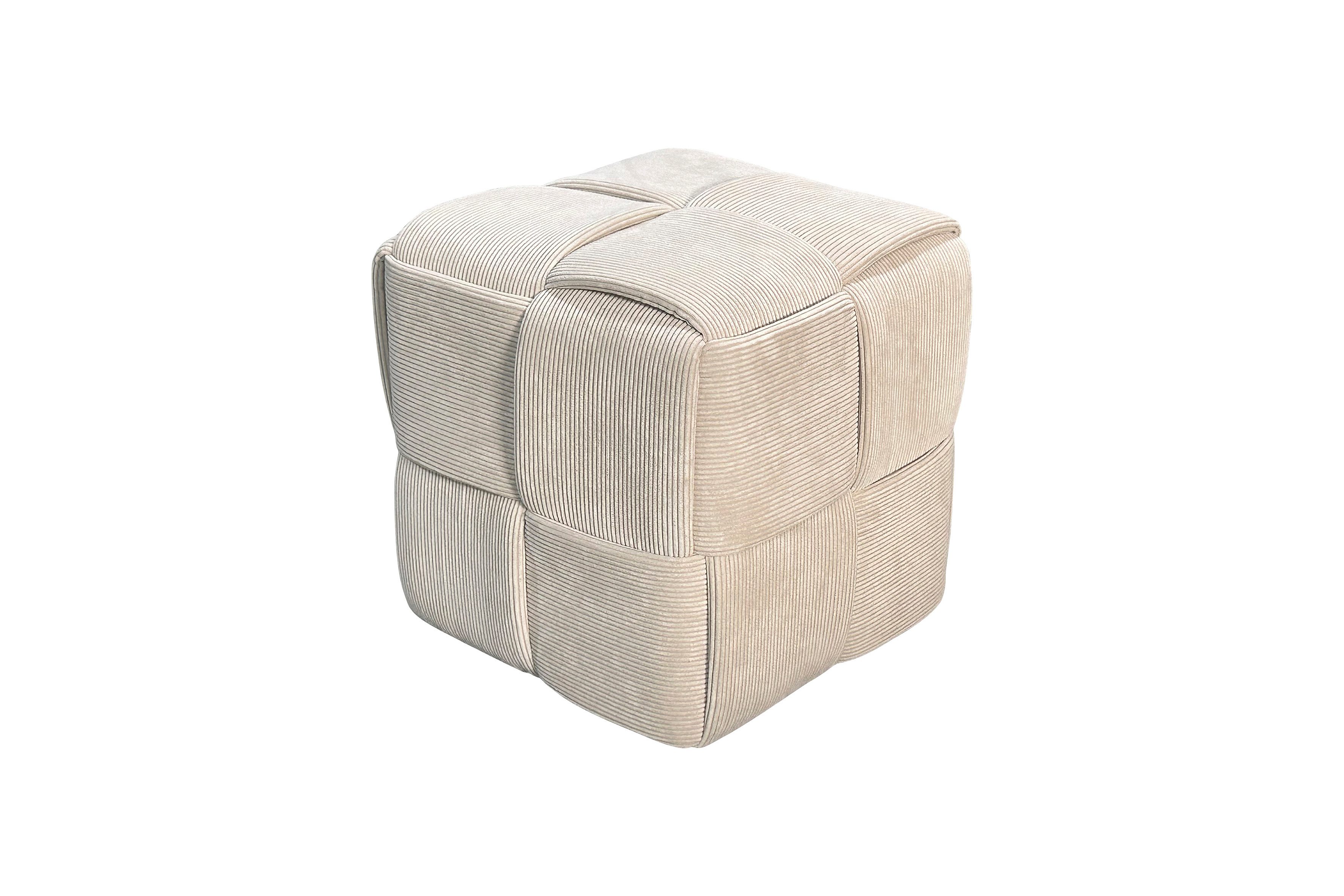 byLIVING Pouf Urban, Cord Bezug, Vollpolster, günstig online kaufen