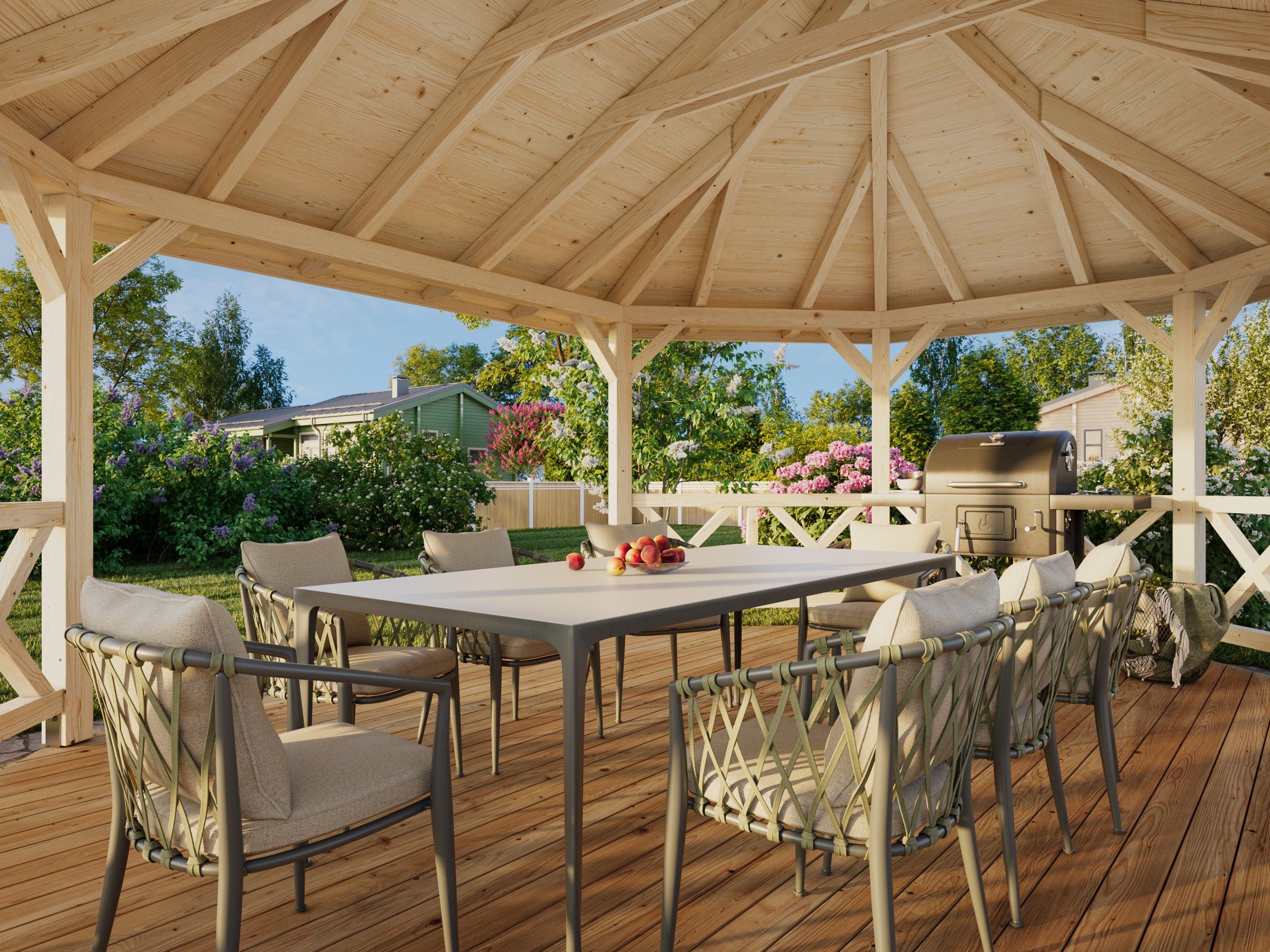 Palmako Holzpavillon Betty, BxTxH: 551x700x362 cm