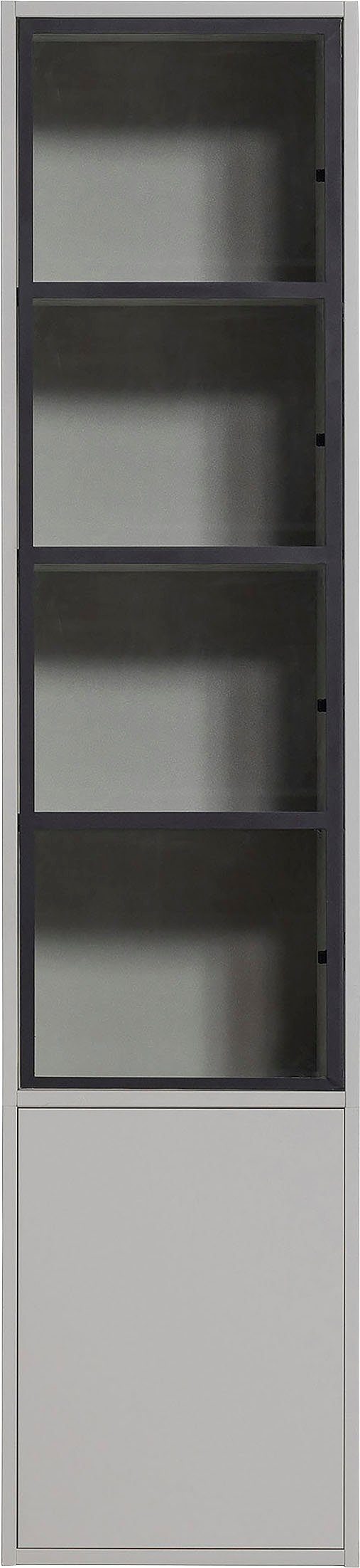 WOOOD Vitrine Basic mit zwei Türen, H 230 cm x B 52,5 cm