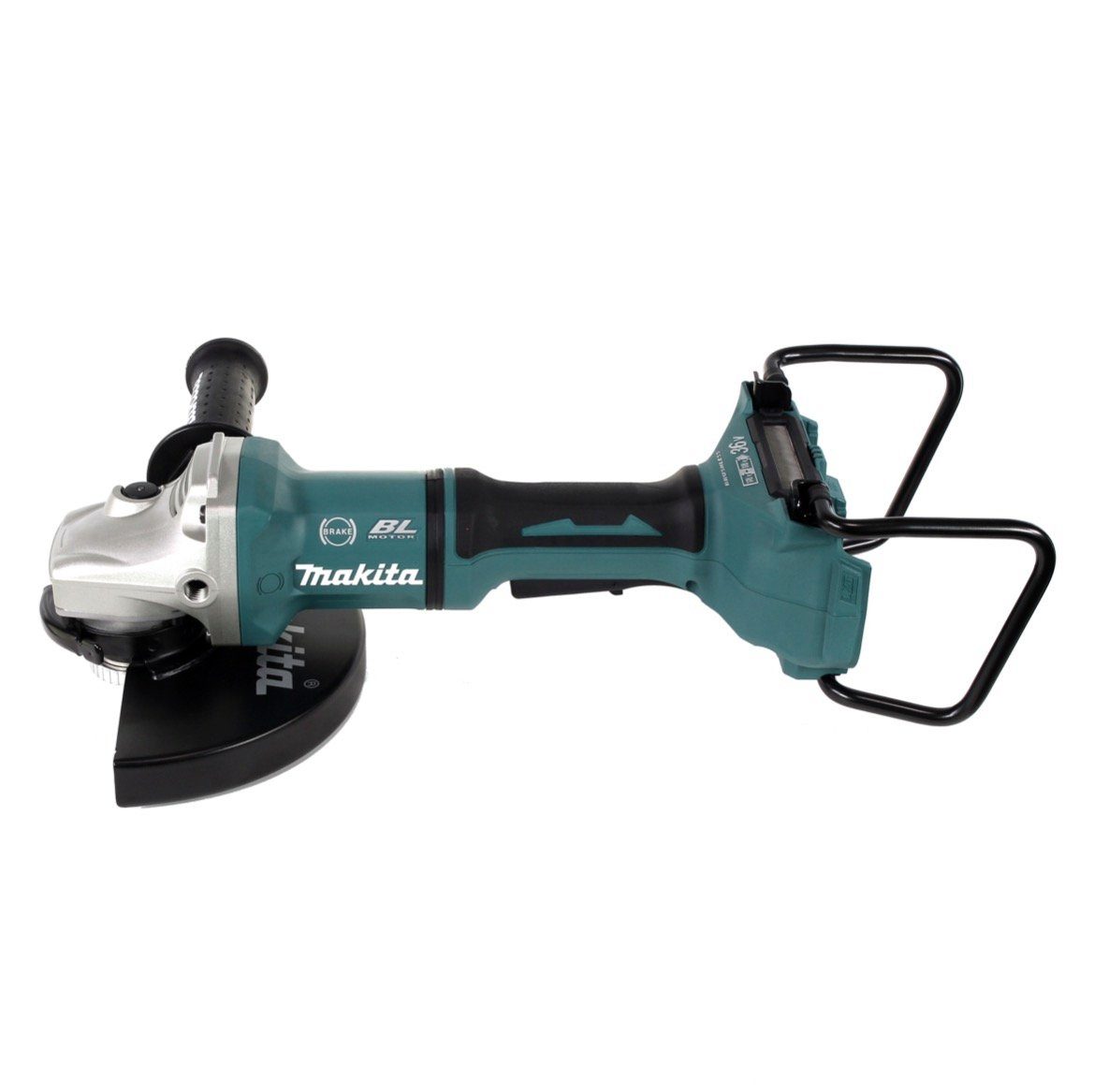 Makita Akku-Winkelschleifer DGA 900 MKX2 Akku Winkelschleifer 36V (2x18V) 230mm Brushless + 2x