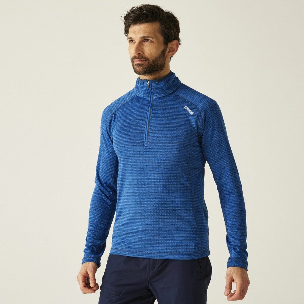 Langarmshirt Regatta Yonder II Fleece mit halblangem Reißverschluss für Herren